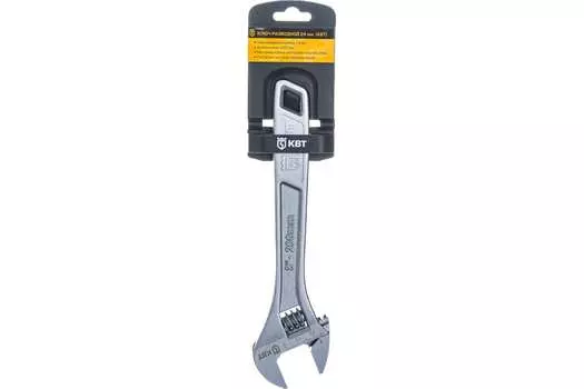 Ключ гаечный разводной 24 мм, CrV, КВТ РК-24 (80538)