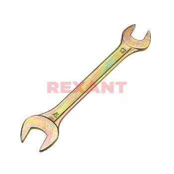 Ключ гаечный рожковый 13x17 мм, углеродистая сталь, REXANT ZINC (12-5828-2)