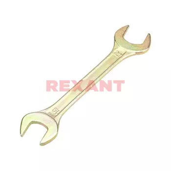 Ключ гаечный рожковый 19x22 мм, углеродистая сталь, REXANT ZINC (12-5831-2)