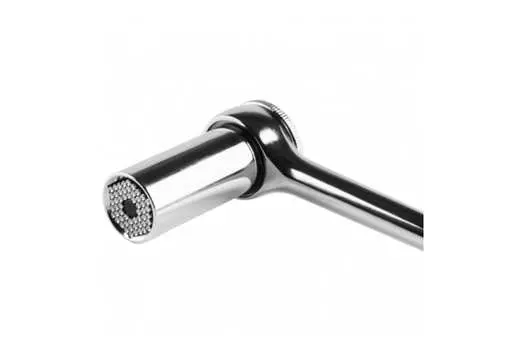 Ключ гаечный торцевой Г-образный 7x19 мм, Hi-Q сталь, трещотка, кованый, REXANT, 12-6080