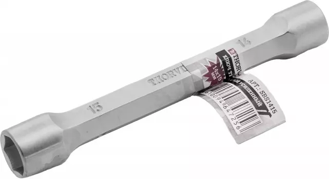 Ключ гаечный трубчатый 14x15 мм, сталь, Thorvik усиленный SBS1415 (SBS1415)