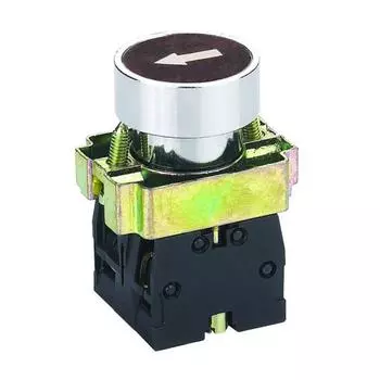 Кнопка грибовидная 22 мм, 1NO, черный, CHINT NP2-BA2351 (575481)