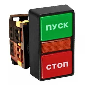Кнопка комбинированная "Пуск-Стоп" без фиксации 22 мм, 1NO 1NC, красный/зеленый, EKF PROxima AS-22N (pbn-as-rec)