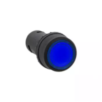 Кнопка плоская 22 мм, 1NO, синий, EKF PROxima SW2C-10D (sw2c-md-b)