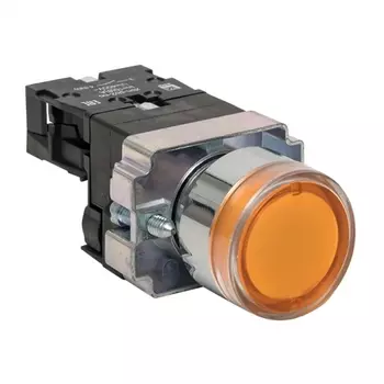 Кнопка плоская, желтый, EKF xb2-bw51-230 (xb2-bw51-230)
