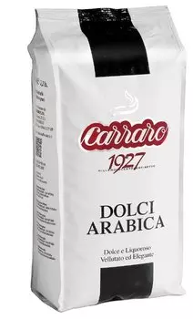 Кофе в зернах Carraro Dolci Arabica 1кг, средняя обжарка, 100% арабика