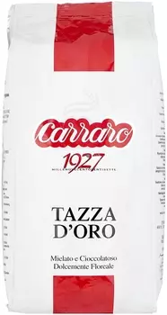 Кофе в зернах Carraro Tazza D`Oro 1кг, средняя обжарка, смесь арабики и робусты (1116213)