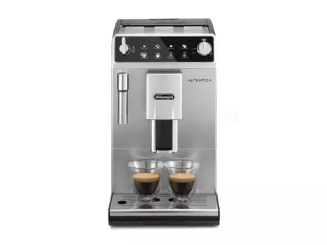 Кофемашина автоматическая De'Longhi Authentica ETAM29.510.SB, зерновой / молотый, 1.4л, ручной капучинатор, серебристый/черный, 1450Вт (ETAM29.510.SB)