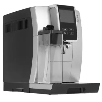 Кофемашина автоматическая De'Longhi Dinamica Plus ECAM370.70.SB, зерновой / молотый, 1.8 л, автоматический капучинатор, дисплей, серебристый,черный, 1450Вт (ECAM370.70.SB)
