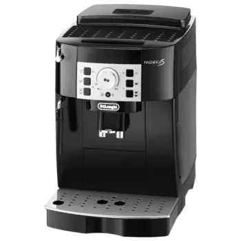 Кофемашина автоматическая De'Longhi ECAM22.115.B, зерновой / молотый, 1.8 л, ручной капучинатор, металлические жернова, черный, 1450Вт (ECAM22.115.B)