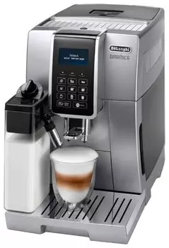 Кофемашина автоматическая De'Longhi ECAM, зерновой / молотый, 1.8 л, дисплей, серебристый, 1.45 кВт