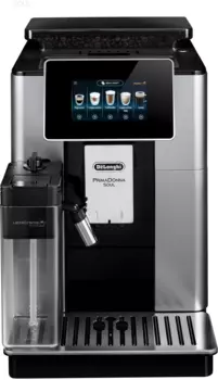 Кофемашина автоматическая DELONGHI ECAM 610.55.SB, молотый/зерновой, 2.2 л, автоматический капучинатор, металлические жернова, дисплей, черный/серебристый, 1.45 кВт (ECAM610.55.SB)