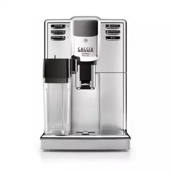 Кофемашина автоматическая GAGGIA Anima Prestige, молотый/зерновой, 1.8 л, автоматический капучинатор, керамические жернова, дисплей, серебристый, 1.85 кВт (RI8762/01)
