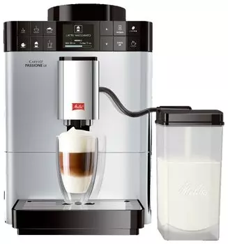 Кофемашина автоматическая Melitta Caffeo Passione Onetouch F 531-101, зерновой, 1.2 л, автоматический капучинатор, дисплей, серебристый/черный, 1.45 кВт (21547)
