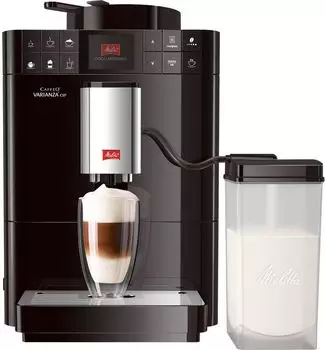 Кофемашина автоматическая Melitta Caffeo Varianza CSP F 570-102, зерновой, 1.2л, автоматический капучинатор, дисплей, черный/серебристый, 1450Вт (6708795)