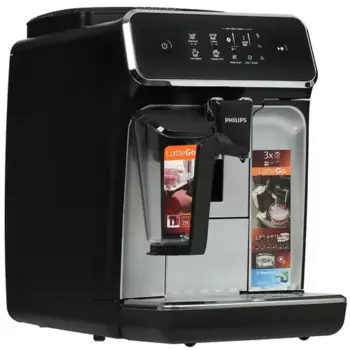 Кофемашина автоматическая Philips EP2236/40, зерновой / молотый, 1.8 л, автоматический капучинатор, дисплей, черный/серебристый, 1.5 кВт (EP2236/40)