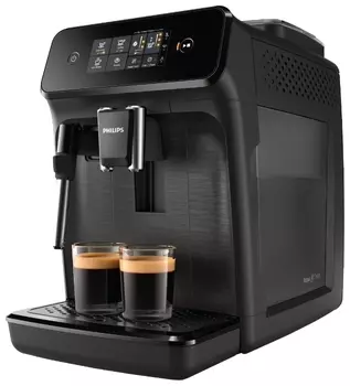 Кофемашина автоматическая Philips Series 1200 EP1224/00, зерновой / молотый, 1.8 л, ручной капучинатор, керамические жернова, дисплей, серый/черный, 1.5 кВт (EP1224/00)