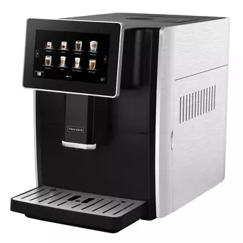 Кофемашина автоматическая Rondell RDE-1108, молотый/зерновой, 1.8 л, автоматический капучинатор, дисплей, черный/серебристый, 1.35 кВт (RDE-1108)