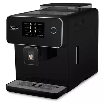 Кофемашина автоматическая Rondell RDE-1114, молотый/зерновой, 1.6 л, автоматический капучинатор, дисплей, черный, 1.5 кВт (RDE-1114)