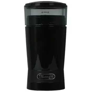 Кофемолка DeLonghi KG200, ротационный нож, 90 г, 170 Вт, черный