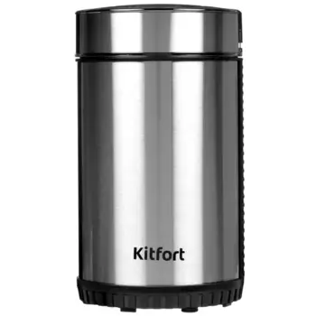 Кофемолка Kitfort КТ-7109, ротационный нож, 40 г, 150 Вт, черный/серебристый (КТ-7109)