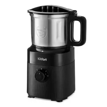 Кофемолка Kitfort KT-776, ротационный нож, 1.2 г, 500 Вт, черный (КТ-776)