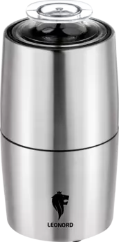 Кофемолка Leonord LE-1762, ротационный нож, 60 г, 150 Вт, нержавеющая сталь (107926)