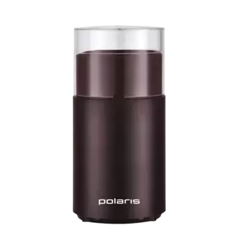 Кофемолка Polaris PCG 2015, ротационный нож, 80 г, 200 Вт, коричневый (PCG2015)