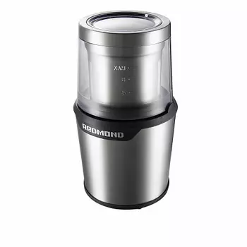 Кофемолка REDMOND RCG-M1607, ротационный нож, 90 г, 280 Вт, серебристый (RCG-M1607)