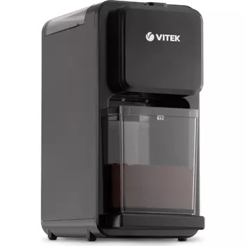 Кофемолка Vitek VT-7122, жернова, 100 г, 150 Вт, черный (VT-7122)