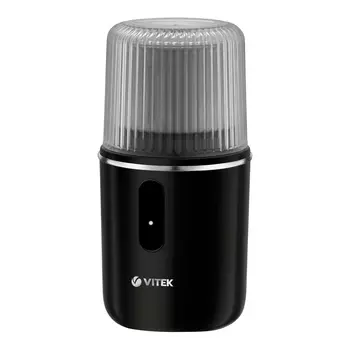 Кофемолка Vitek VT-8368, ротационный нож, 55 г, 180 Вт, черный (VT-8368)