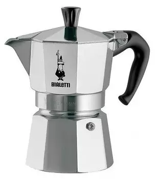 Кофеварка гейзерная Bialetti Moka Express, 120мл, серебристый (1162)