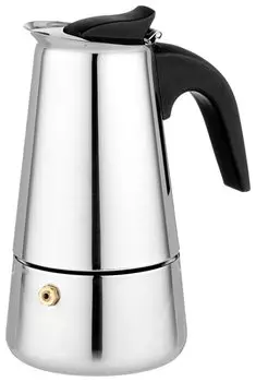 Кофеварка гейзерная ITALCO Milano, молотый, 160мл, серебристый (220400)