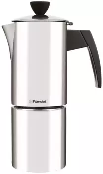 Кофеварка гейзерная Rondell RDS-1512, кофе молотый, 300 мл, серебристый (RDS-1512)