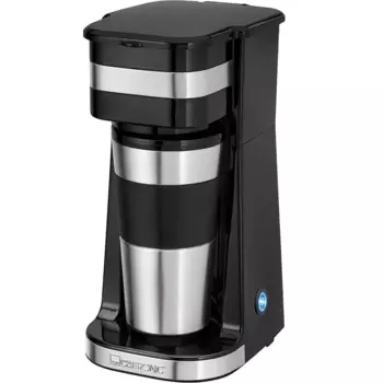 Кофеварка капельная Clatronic KA 3733 Coffee to go Thermo, 750 Вт, кофе молотый, 400 мл, черный (KA3733)