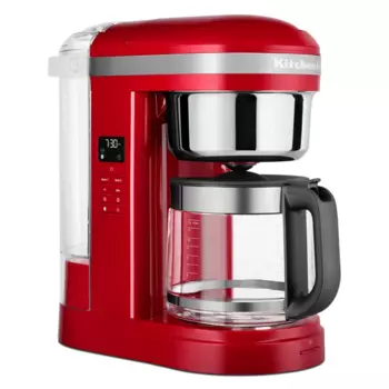 Кофеварка капельная KitchenAid 5KCM1209EER, 1.1 кВт, кофе молотый, 1.7 л/700 мл, дисплей, красный (5KCM1209EER)