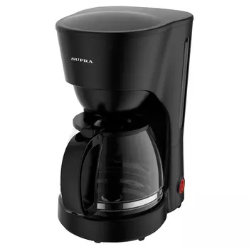 Кофеварка капельная Supra CMS-0640, 600 Вт, кофе молотый, 1.25 л, черный (CMS-0640)