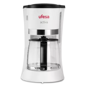 Кофеварка капельная Ufesa CG7123, 800 Вт, кофе молотый, 1.5 л/1.5 л, белый (71604564)