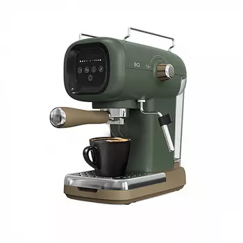Кофеварка рожковая BQ CM2005, 1.1 кВт, кофе молотый, 600 мл, ручной капучинатор, дисплей, зеленый (CM2005)