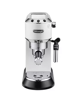 Кофеварка рожковая De'Longhi Dedica EC685.W, 1.35 кВт, кофе молотый / чалды, 1.1 л, ручной капучинатор, белый (0132106141)