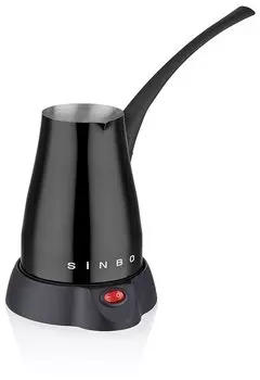 Кофеварка турка электрическая Sinbo SCM-2960, 1 кВт, кофе молотый, 400 мл, черный (SIN-SCM-2960-BK)