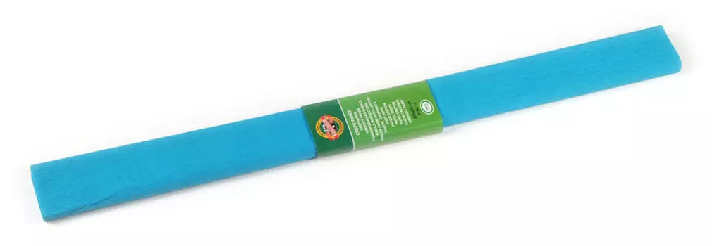 Бумага KOH-I-NOOR, цветная, крепированная, 30г/м², 10л., бирюзовый (9755014001PM)