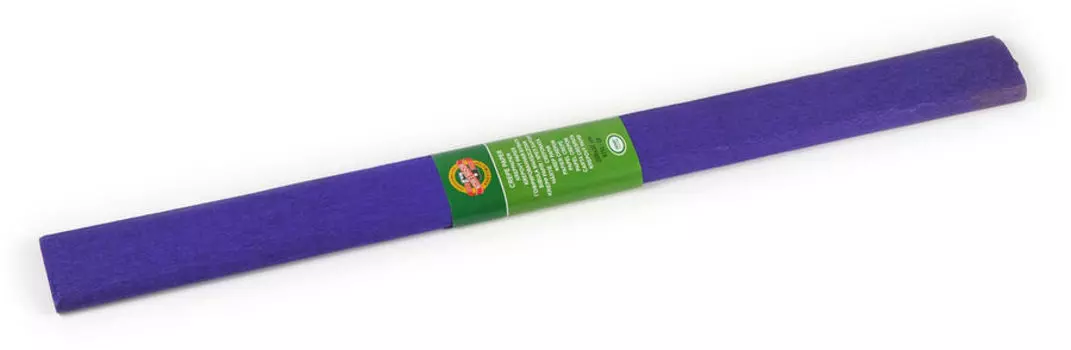 Бумага KOH-I-NOOR, цветная, двусторонняя, крепированная, 30г/м², 10л., темно-фиолетовый (9755029001PM)