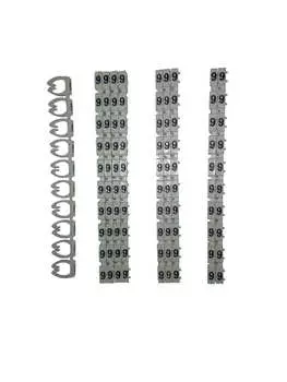 Кольцо маркировочное Netko, "9", пластик, белый, 100 шт. (l-wm-9)