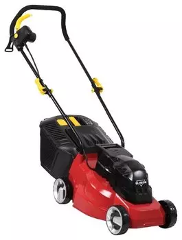 Колесная газонокосилка ELITECH EK 1000H, электрическая, 1000Вт, ширина скашивания 32см, высота скашивания 20мм-60мм, объем травосборника 25 л, 8.9кг