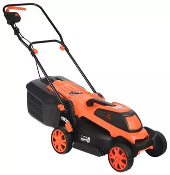 Колесная газонокосилка PATRIOT PT 1433 E, электрическая, 1400Вт, ширина скашивания 32см, высота скашивания 25мм-65мм, 94 дБ, объем травосборника 30 л, 10кг (512309216)