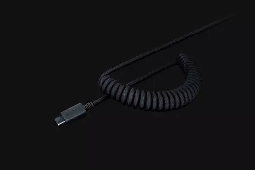 Колпачки и кабель клавиатуры Razer PBT Keycap + Coiled Cable Upgrade Set US+UK черный (RC21-01490800-R3M1)