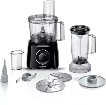 Комбайн Bosch MultiTalent 3 MCM3201B, 800Вт, миксер, блендер, мультирезка, терка, мельничка, черный (MCM3201B)