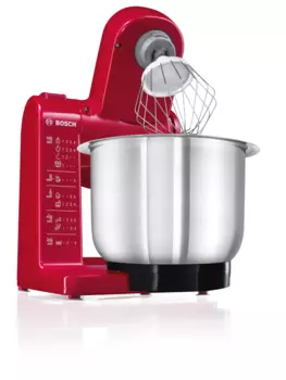 Комбайн Bosch MUM44R1, 500Вт, миксер, красный (MUM44R1)