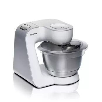Комбайн Bosch MUM5 MUM5824C, 1000Вт, миксер, блендер, мясорубка, мультирезка, терка, белый/серебристый (MUM5824C)